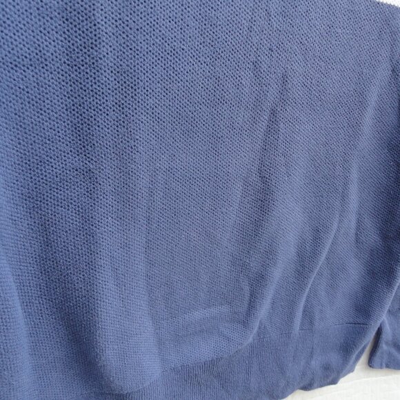 Polo Ralph Lauren Sweater Red White Blue Stripe 1/4 Zip Preppy Boys Large 14 16 - Picture 10 of 11